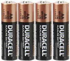 AA - 4 Duracell Batteries